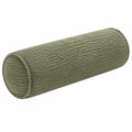 Cuscino cilindrico 20 x 50 cm in velluto a coste verde oliva - supporto decorativo